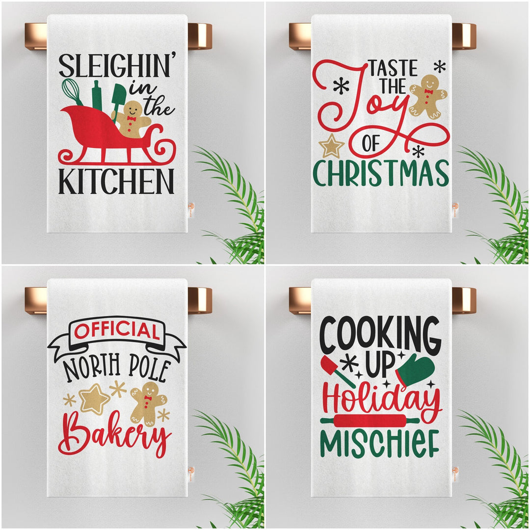 Christmas Kitchen Towel|Cozy Dishcloth|Decorative Dish Cloth|Farmhouse Tea Towel|Cooking Reusable Towel|Winter Hand Towel