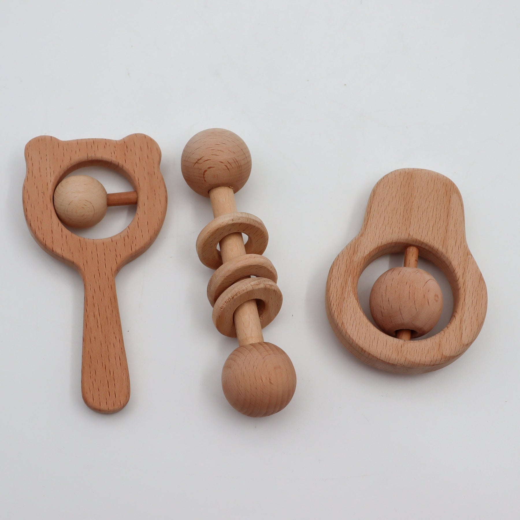 Wooden Rattle - store Teething Toy