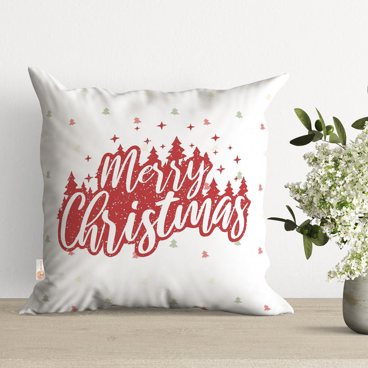 Merry Christmas Cushion Case|Xmas Cushion Cover|Decorative Outdoor Pillow Case|Santa Sleigh Home Decor|Winter Snowflake Throw Pillowcase