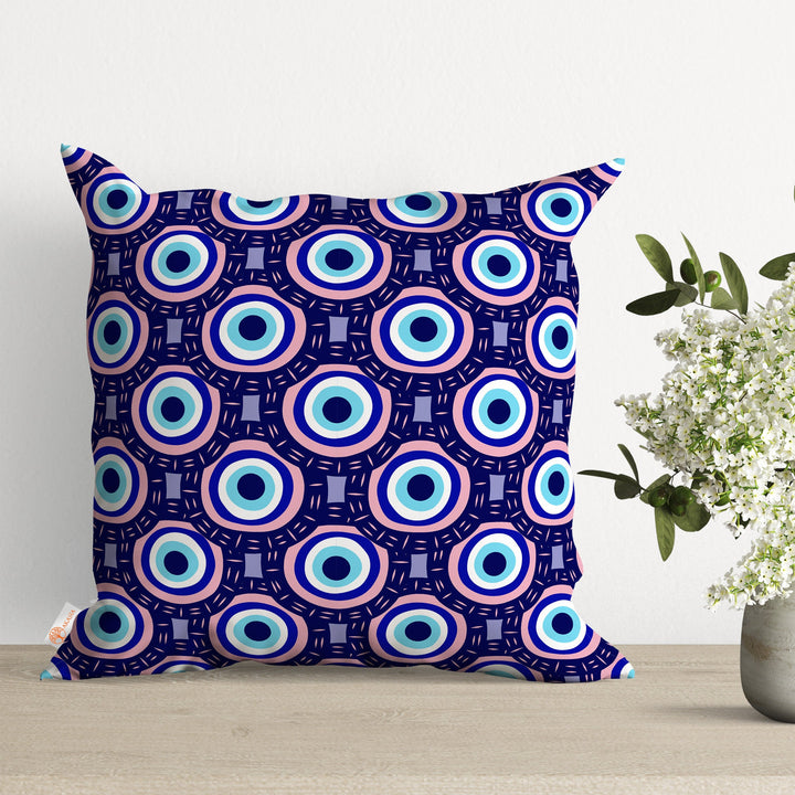 Evil Eye Pillowtop|Turkish Greek Evil Eye Cushion Case|Abstract Home Decor|Protection Amulet Throw Pillowcase|Nazar Boho Bedding Decor