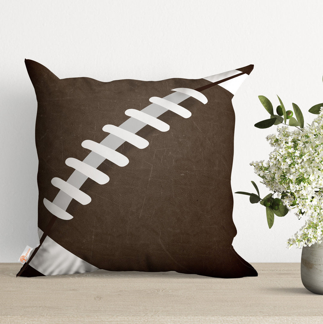 Ball Print Pillow Case|Sport Cushion Case|Football Pillowcase|Decorative Throw Pillow Cover|Gift for Players|Cozy Home Decor|Sofa Pillowtop