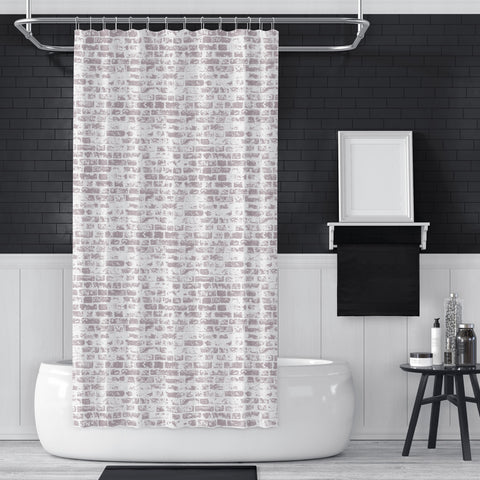 Brick Pattern Shower Curtain