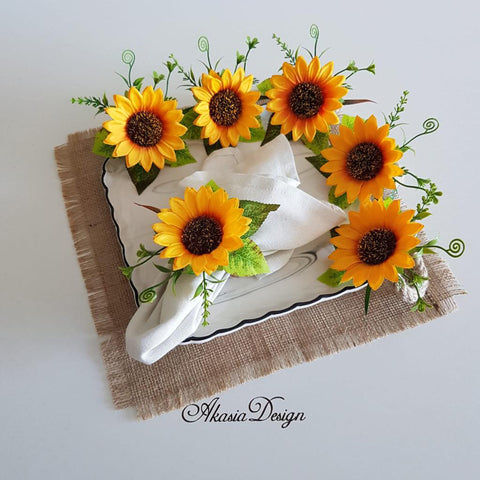 Sunflower Napkin Ring