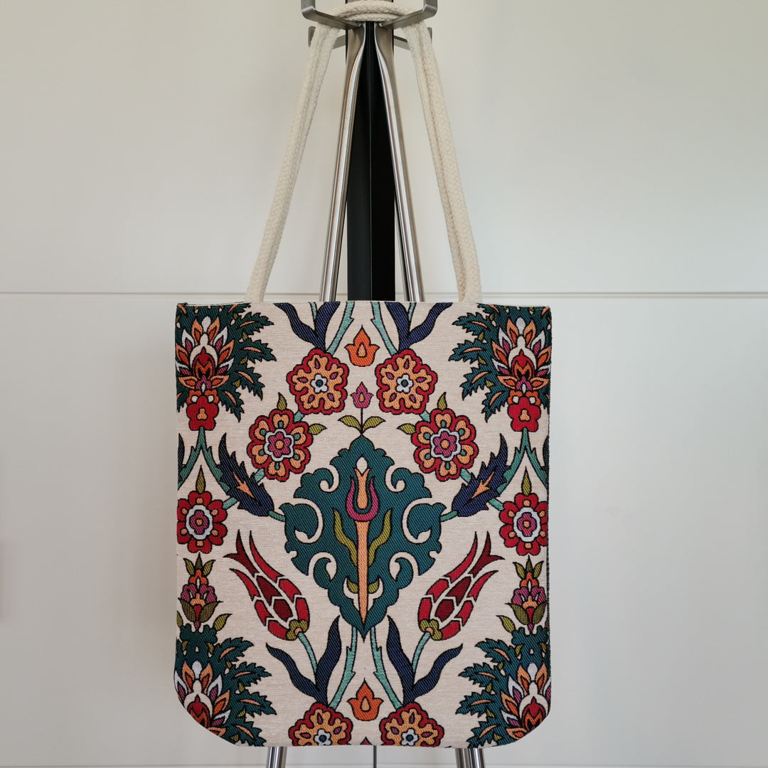 Tapestry Tulip Tile Pattern Shoulder Bag