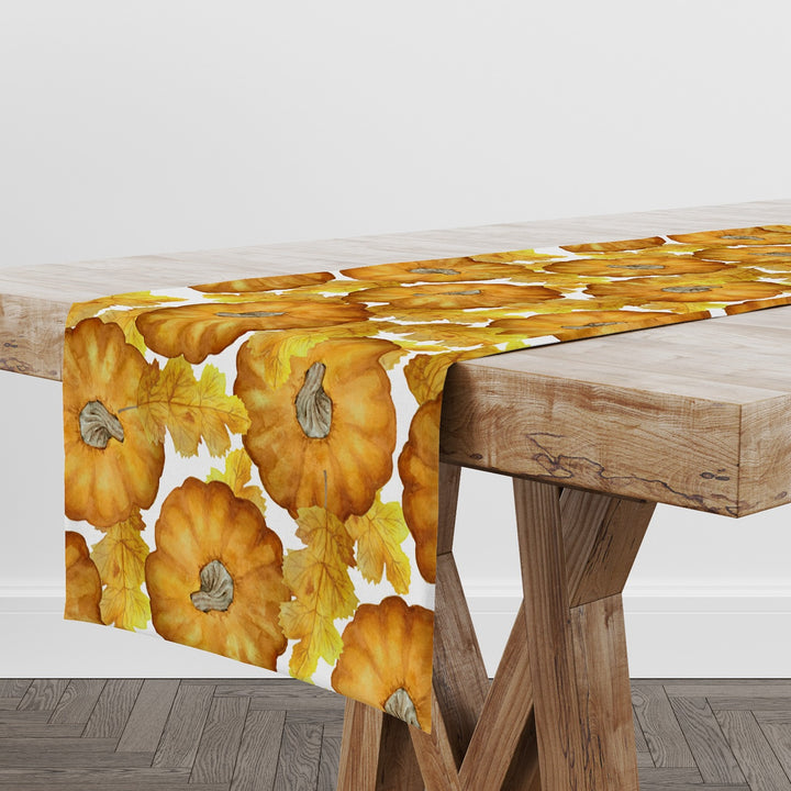 Fall Trend Table Runner with Pumpkin UHD018 t