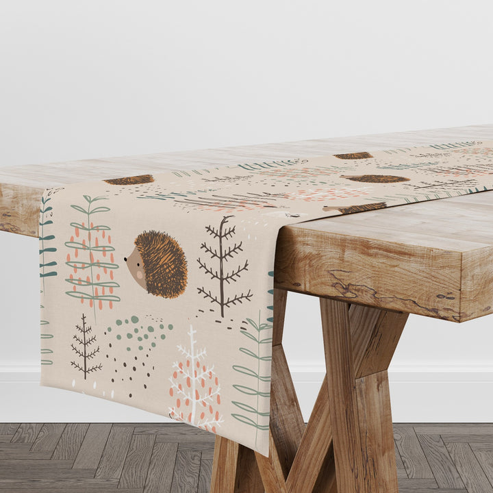 Fall Trend Table Runner with Leaf Print UHD019 t