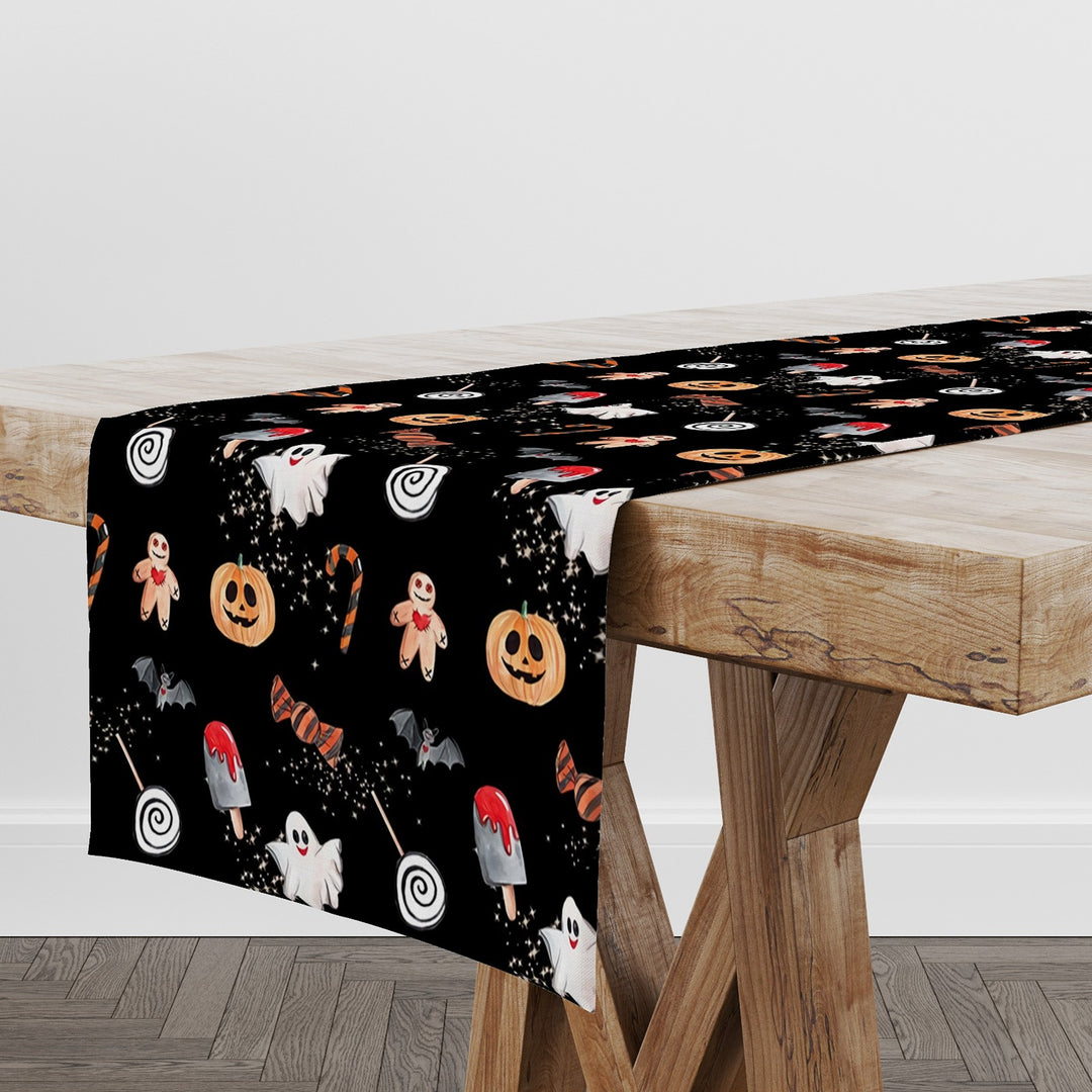 Scary Pumpkin Themed Table Runner UHD020 t