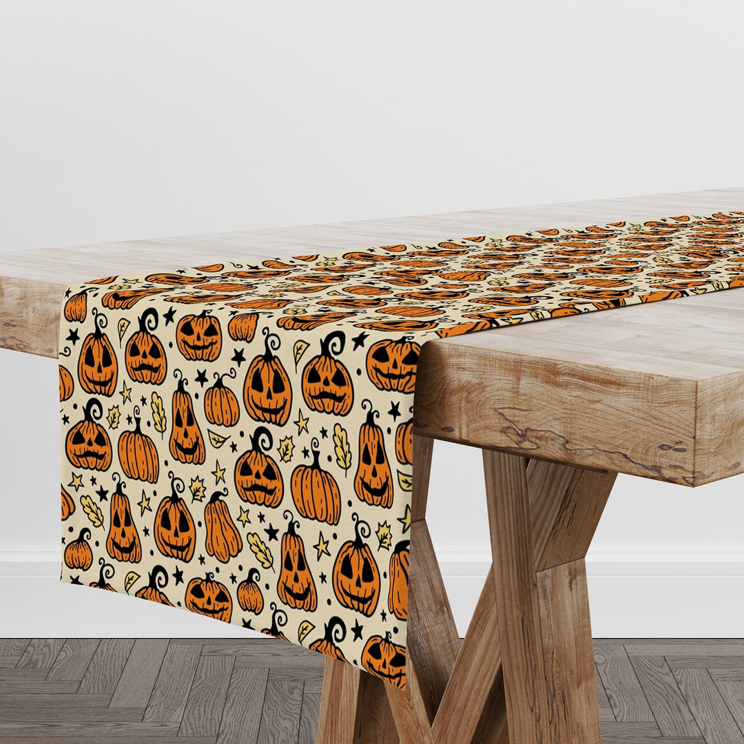 Scary Pumpkin Themed Table Runner UHD020 t