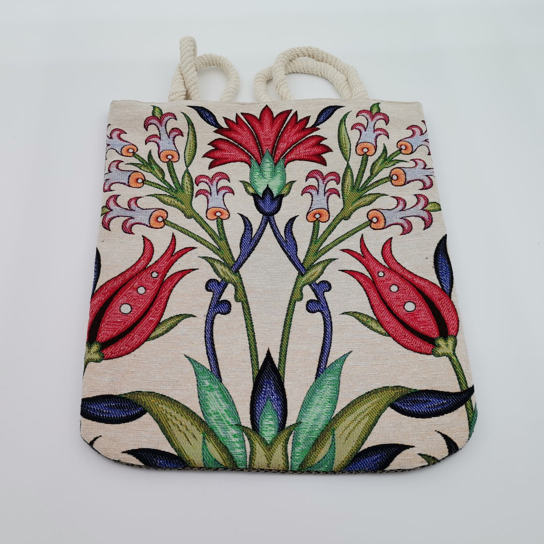 Tapestry Tile Pattern Shoulder Bag