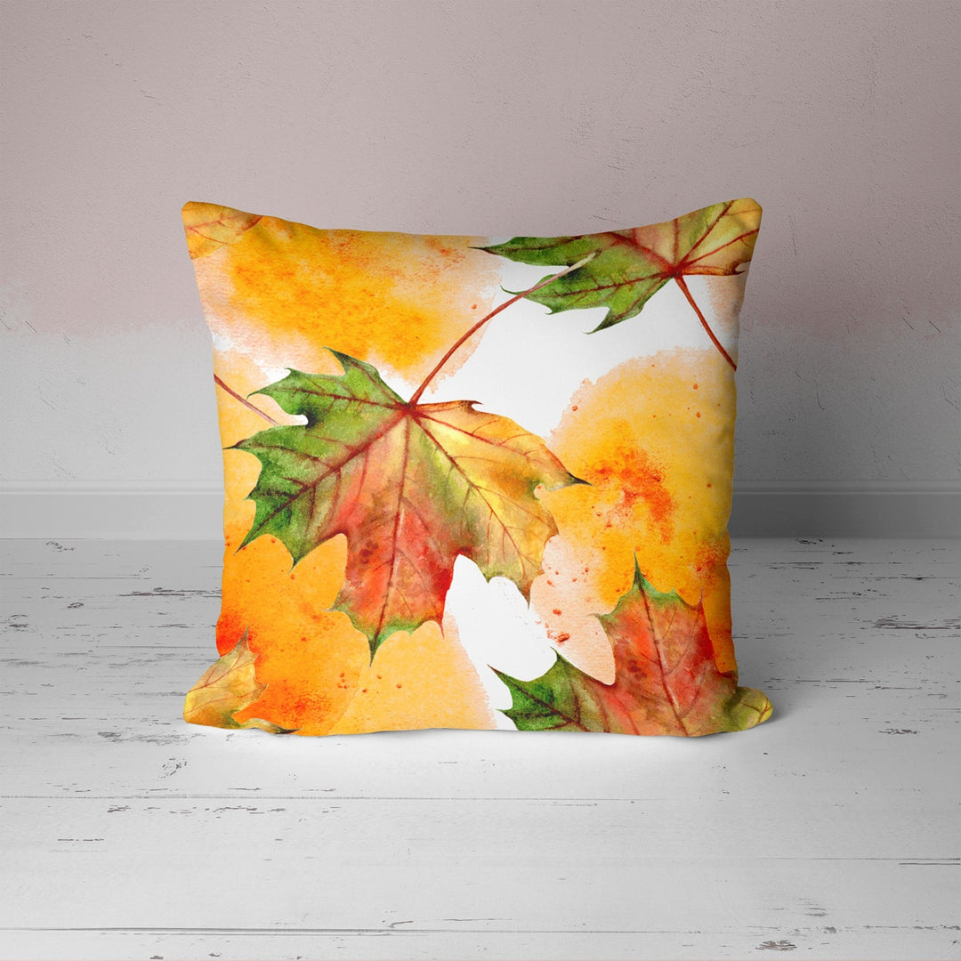 Fall Cushion Case with Leaves and Flowers - UHD004 t