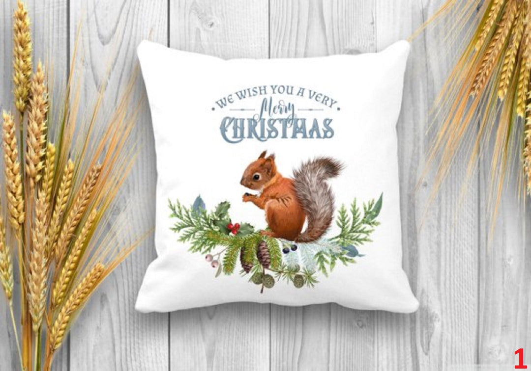 Christmas Pillow Cover|Christmas Cushion Case|Decorative Pillowcase|Home Decor|Gift Idea|Rustic Pillow Cover|Christmas Throw Pillow Case