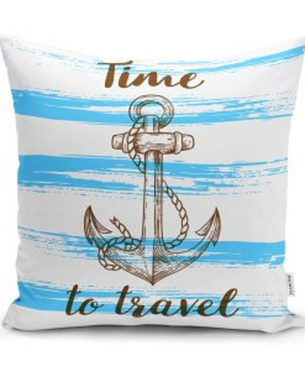 Nautical Pillow Case|Navy Marine Pillow Cover|Decorative Nautical Cushions|Coastal Throw Pillow|Blue Stripe Home Decor|Beach House Decor