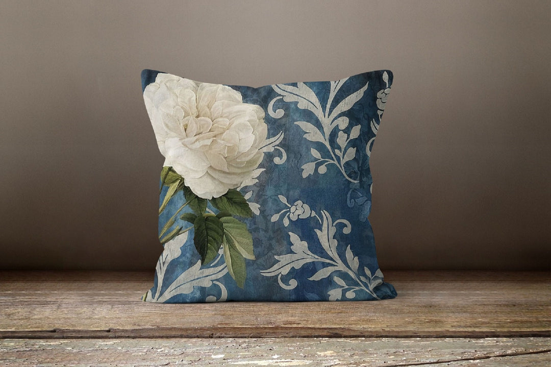 Gray Floral Pillow Cover|Gray Cushion Case|Decorative Throw Pillow Case|Bedding Home Decor|Housewarming Cushion Cover|Farmhouse Life Pillow