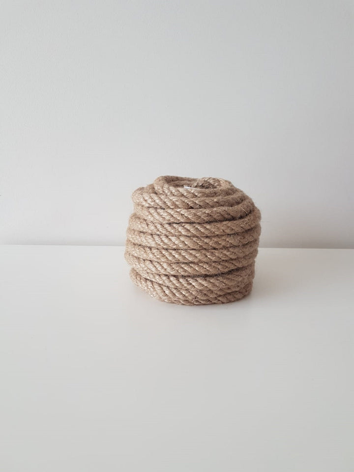 Twisted Jute Rope|Wall Hanging Crafting Natural Rope|Macrame Jute Cord|Decorative Thick Rope|Nautical Decor|Beach Rope|10-8mm.Dia|11 yd =10m