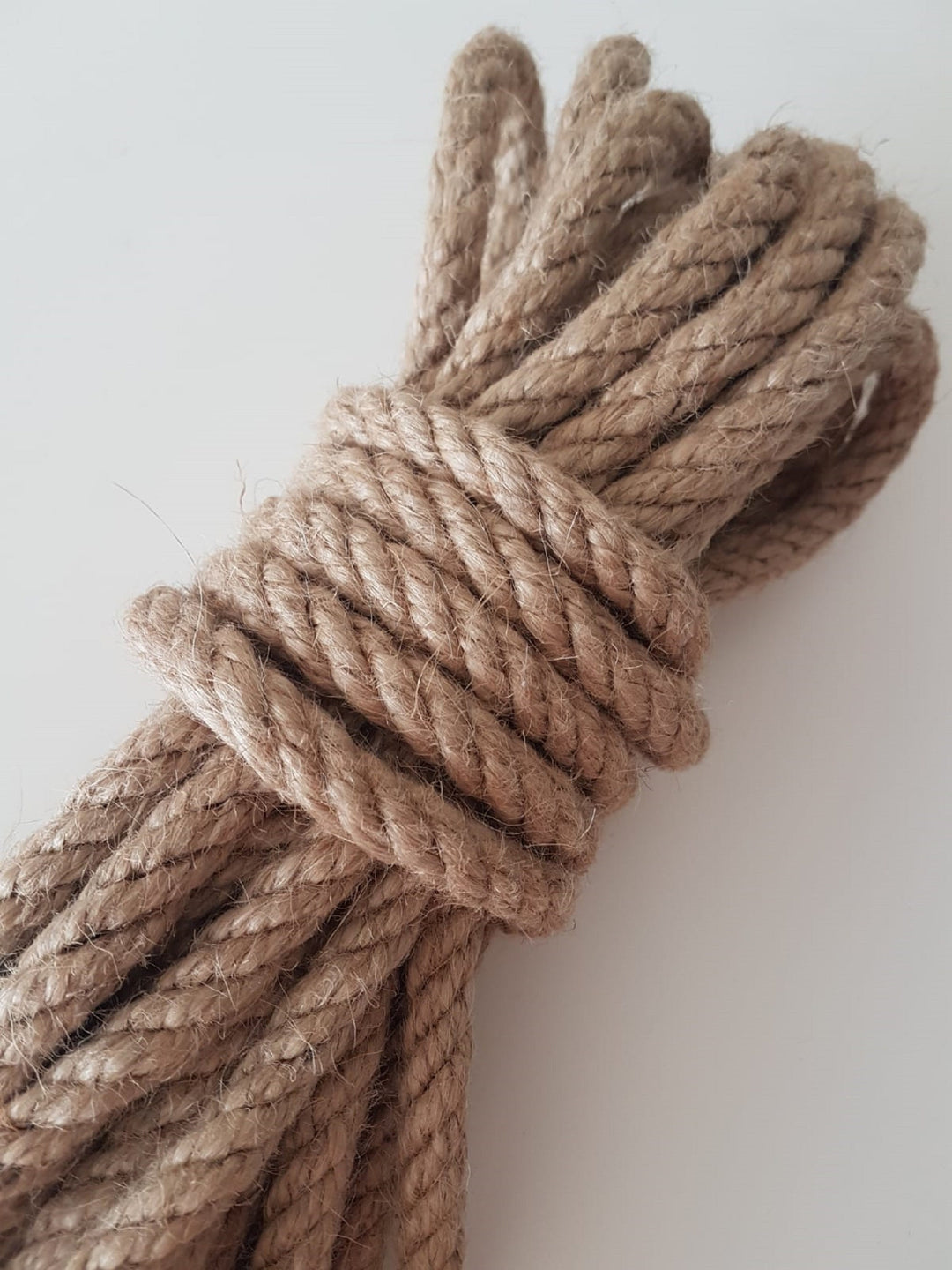 Twisted Jute Rope|Wall Hanging Crafting Natural Rope|Macrame Jute Cord|Decorative Thick Rope|Nautical Decor|Beach Rope|10-8mm.Dia|11 yd =10m