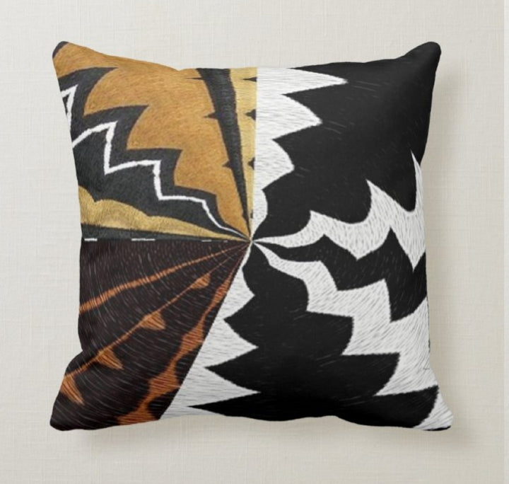 Black African Pillow Cover|Southwestern Black Rug Design Cushion|Authentic Pillow Case|Aztec Home Decor|African Child Geometric Pillow Case