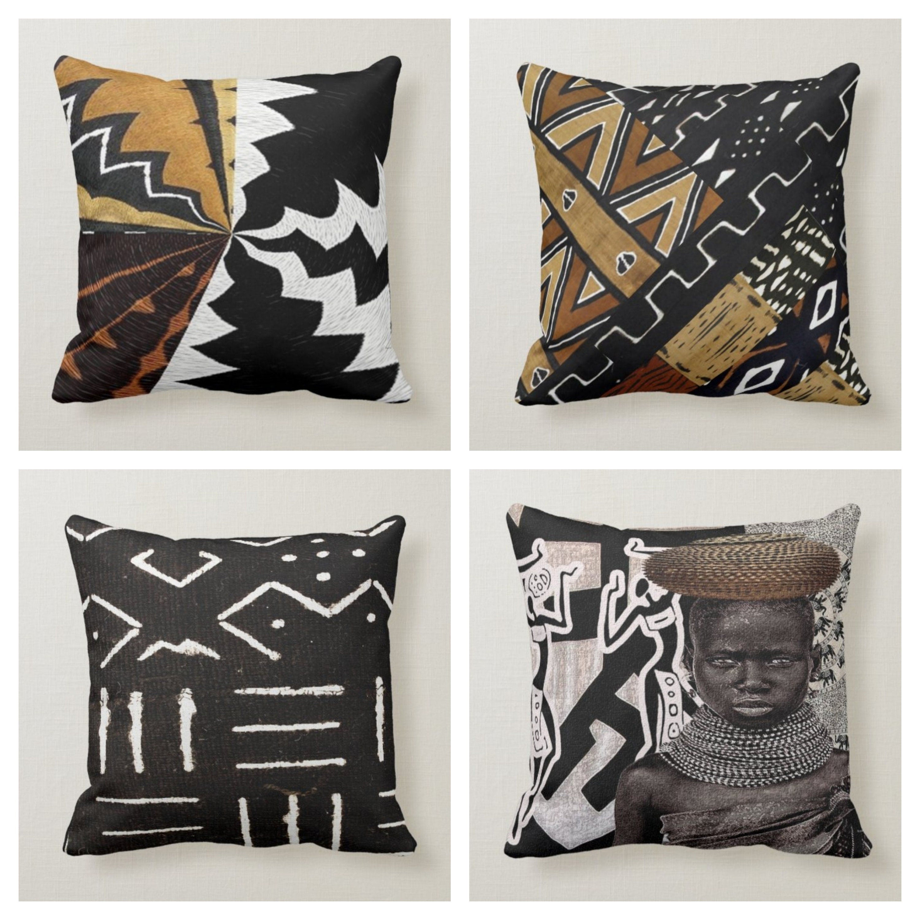 Malian Geo Tribal Print Throw Pillow Cover | African Pillows | Boho Style Cushions | Sofa Pillows | Global Style Home Décor store