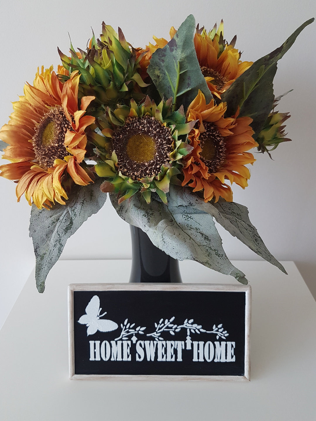 Home Sweet Home Wood Sign|Family Room Wooden Sign|Realtor Wood Gift|Farmhouse Wall Decor|Framed Living Room Sign|Hand Painted with Acrylic