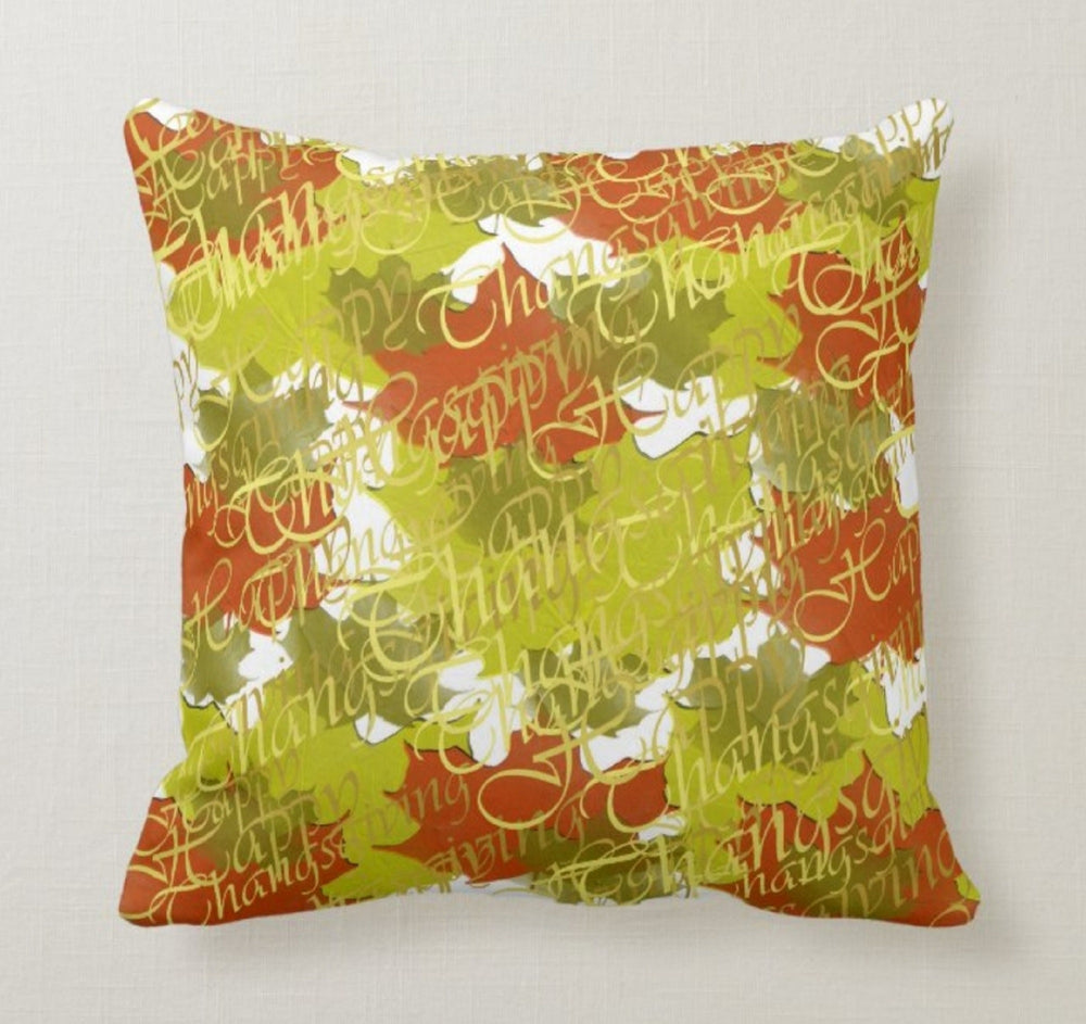 Fall Trend Pillow Cover|Autumn Cushion Case|Orange Leaves Throw Pillow|Decorative Home Decor|Housewarming Thanksgiving Farmhouse Pillow Case