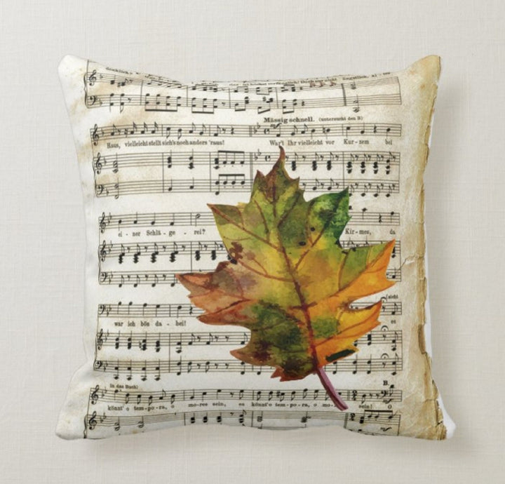 Fall Trend Pillow Covers|Autumn Cushion Case|Orange Leaves Throw Pillow|Decorative Home Decor|Housewarming Farmhouse Outdoor Pillow Case