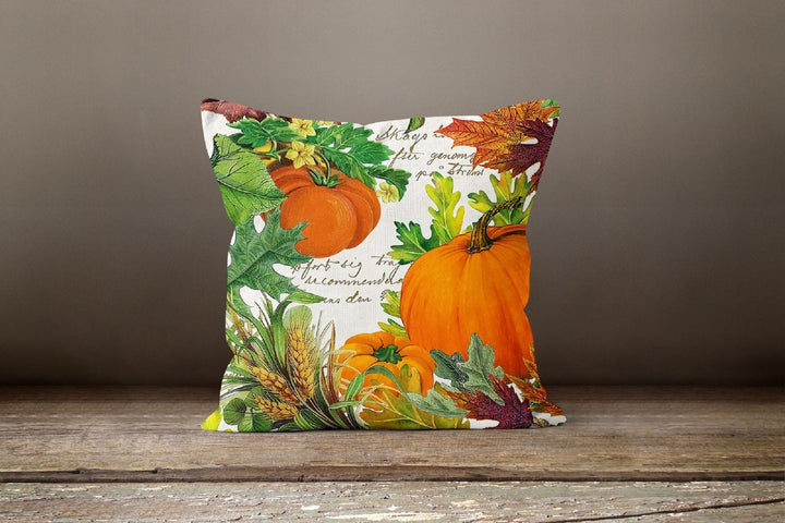 Fall Trend Pillow Cover|Autumn Cushion Case|Orange Leaves Throw Pillow|Pumpkin Home Decor|Housewarming Farmhouse Outdoor Pillow Case