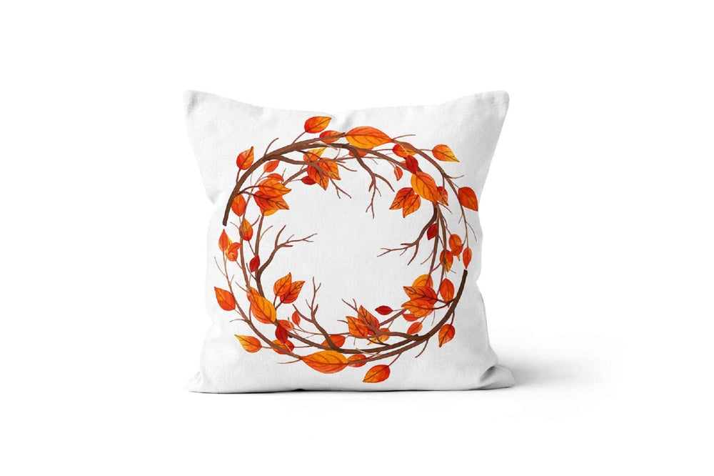 Fall Trend Pillow Cover|Autumn Cushion Case|Orange Pumpkin Throw Pillow|Halloween Home Decor|Housewarming Farmhouse Welcome Pillow Case Gift