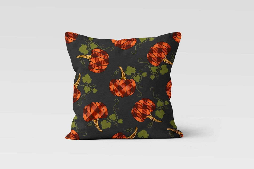 Fall Trend Pillow Cover|Autumn Cushion Case|Orange Pumpkin Throw Pillow|Thanksgiving Hello Fall Home Decor|Housewarming Sunflower Pillow