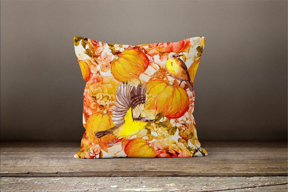 Fall Trend Pillow Cover|Autumn Cushion Case|Orange Pumpkin Throw Pillow|Halloween Home Decor|Housewarming Farmhouse Checkered Pillow Case