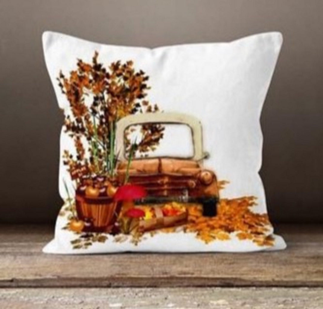 Fall Trend Pillow Cover|Fall Cushion Case|Orange Leaves Throw Pillow |Decorative Home Decor|Housewarming Farmhouse Thanksgiving Pillow Case