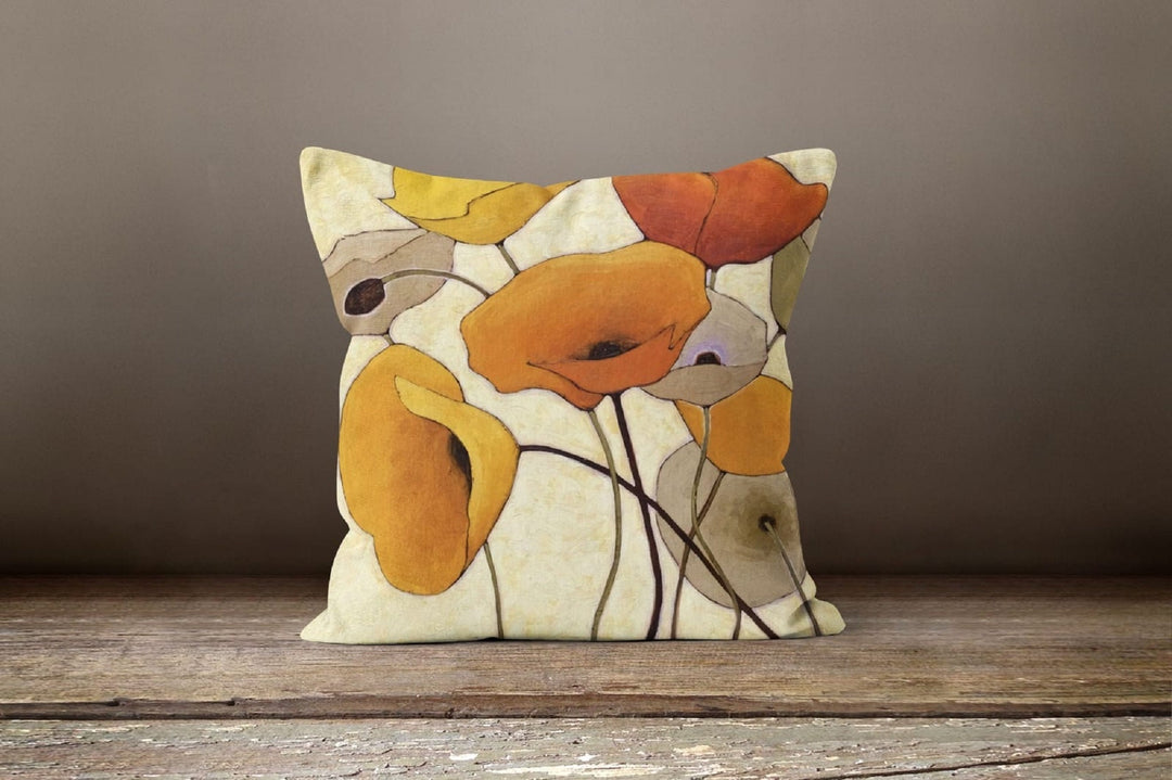 Fall Trend Pillow Cover|Autumn Cushion Case|Orange Leaves Throw Pillow|Pumpkin Home Decor|Housewarming Farmhouse Outdoor Pillow Case