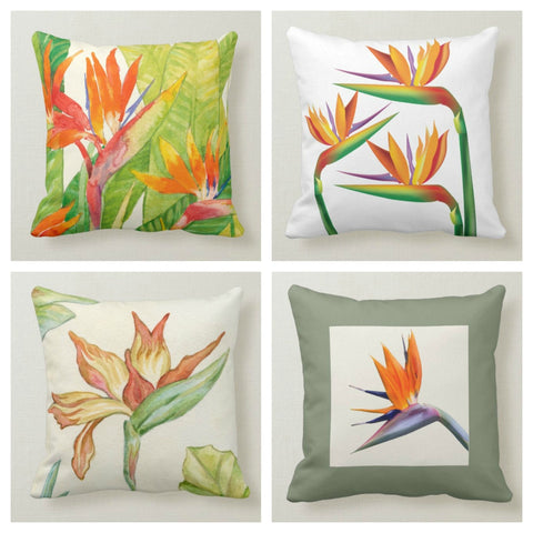 Birds in Paradise Pillow