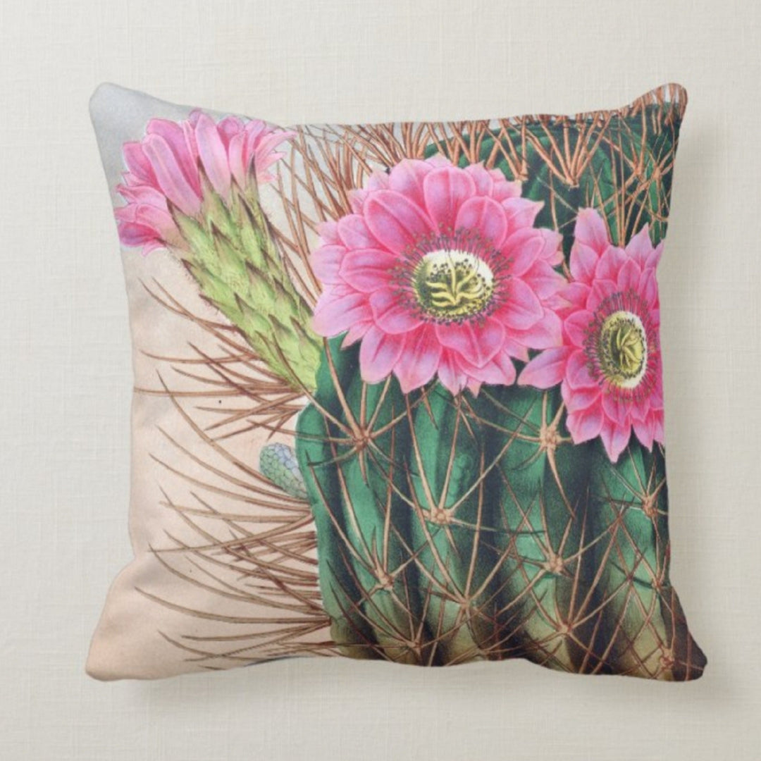 Cactus Pillow Cover|Cactus Cushion Case|Decorative Pillow Case|Boho Bedding Home Decor|Housewarming Gifts|Floral Cactus Throw Pillow Cases