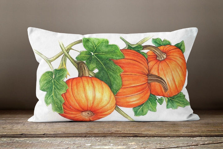 Fall Trend Pillow Cover|Autumn Girl Cushion Case|Orange Pumpkin Throw Pillow|Halloween Home Decor|Housewarming Sunflower Welcome Pillow Top