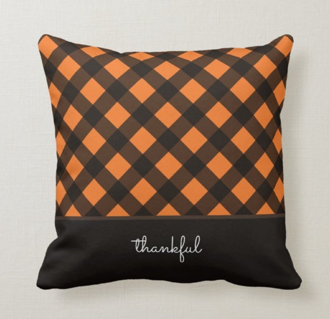 Fall Trend Pillow Cover|Autumn Thankful Cushion Case|Happy Fall Throw Pillow|Autumn Deer Home Decor|Housewarming Farmhouse Autumn Pillow