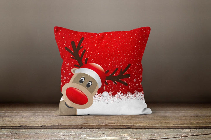 Christmas Pillow Cover|Xmas Deer Decor|Winter Decorative Pillow Case|Xmas Throw Pillow|Xmas Gift Ideas| Outdoor Pillow| Xmas Pillow Cover