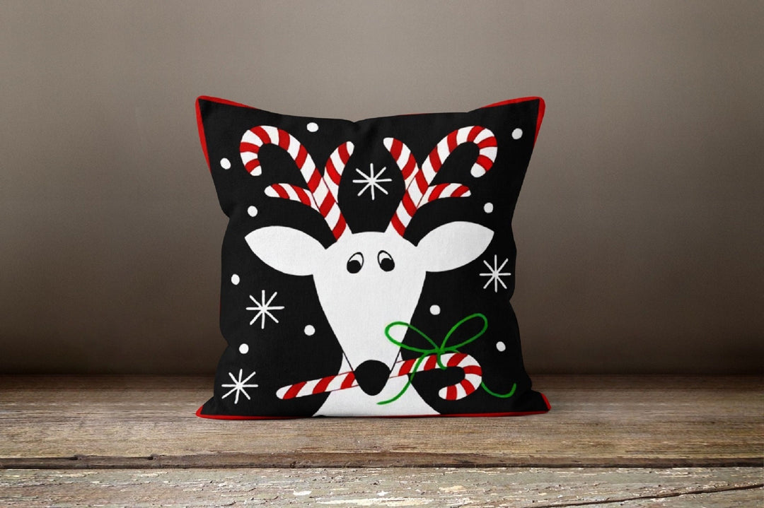 Christmas Pillow Cover|Xmas Deer Decor|Winter Decorative Pillow Case|Xmas Throw Pillow|Xmas Gift Ideas| Outdoor Pillow| Xmas Pillow Cover