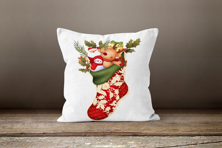 Christmas Pillow Cover|Xmas Socks Gloves Decor|Winter Decorative Pillow Case|Xmas Throw Pillow|Xmas Gift|Outdoor Pillow|Xmas Pillow Cover