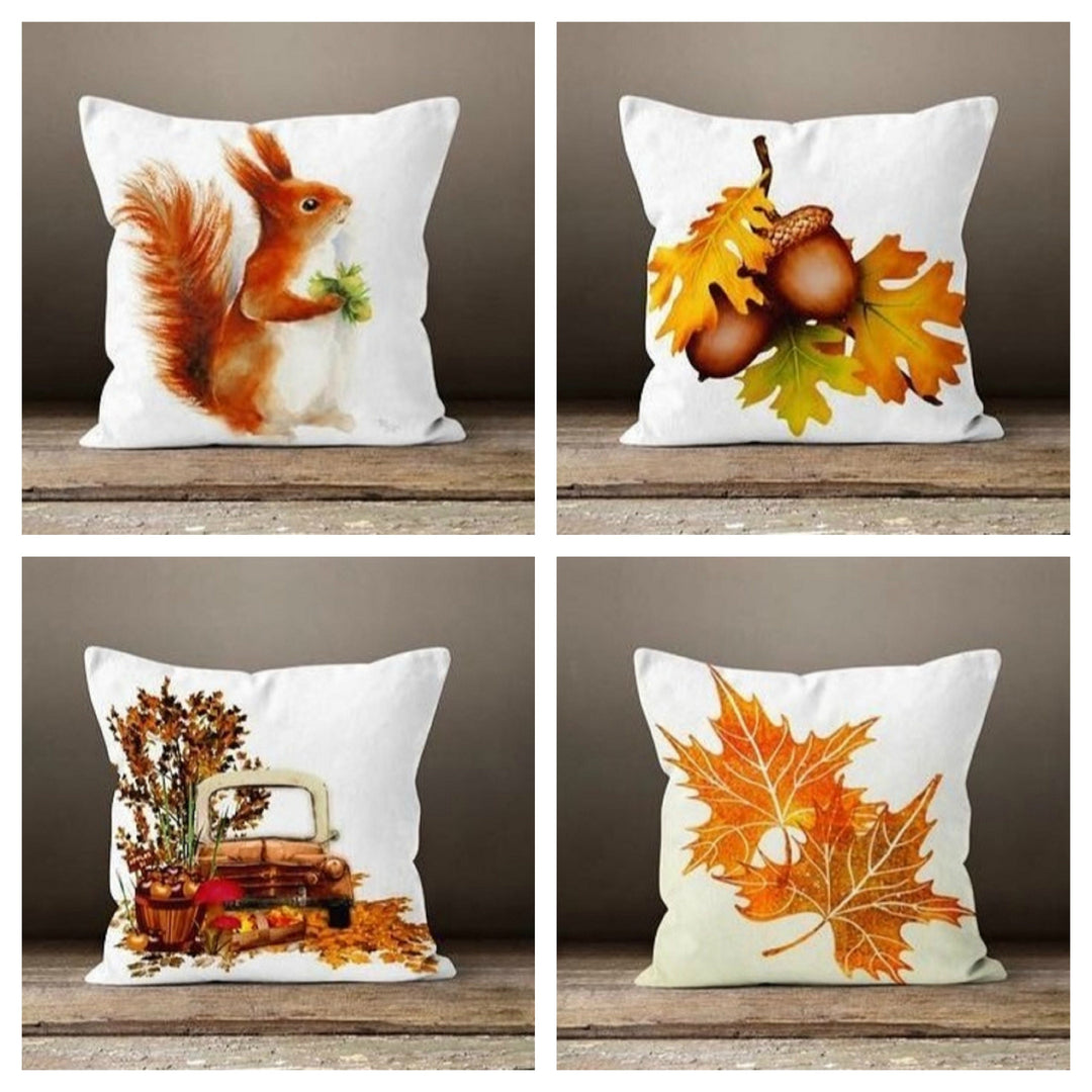 Fall Trend Pillow Cover|Autumn Cushion Case|Halloween Harvest Home Decor|Pumpkin Throw Pillow|Housewarming Farmhouse Welcome Pillow Cover