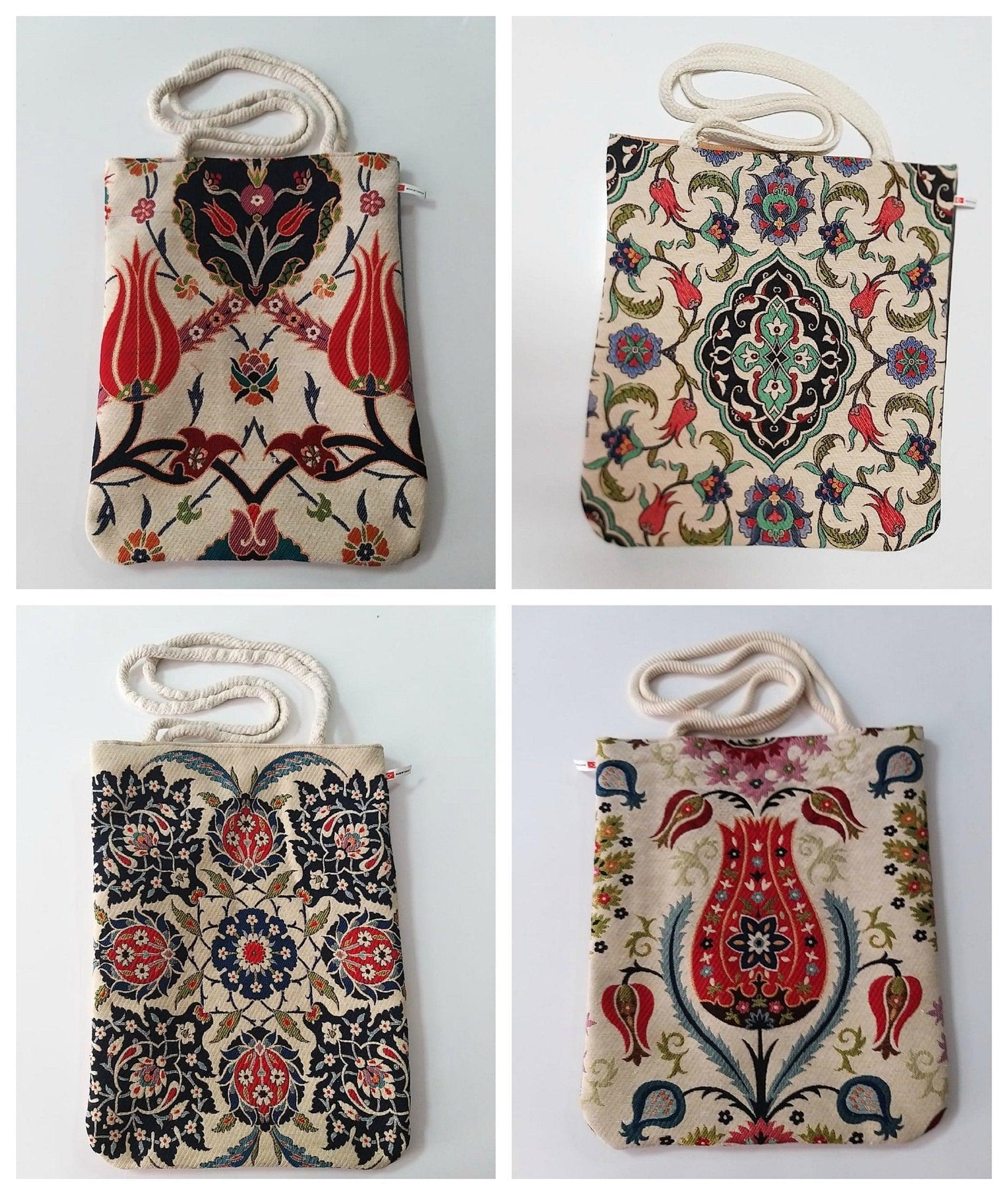 Kilim Design Tote Bag Carpet Style Women Shoulder Bags Turkish 