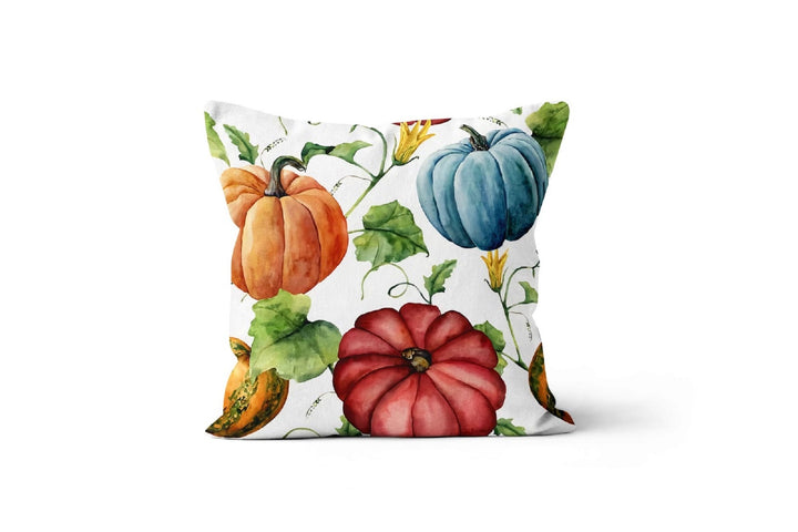 Fall Trend Pillow Cover|Autumn Cushion Case|Orange Pumpkin Throw Pillow|Halloween Home Decor|Housewarming Farmhouse Welcome Pillow Case Gift