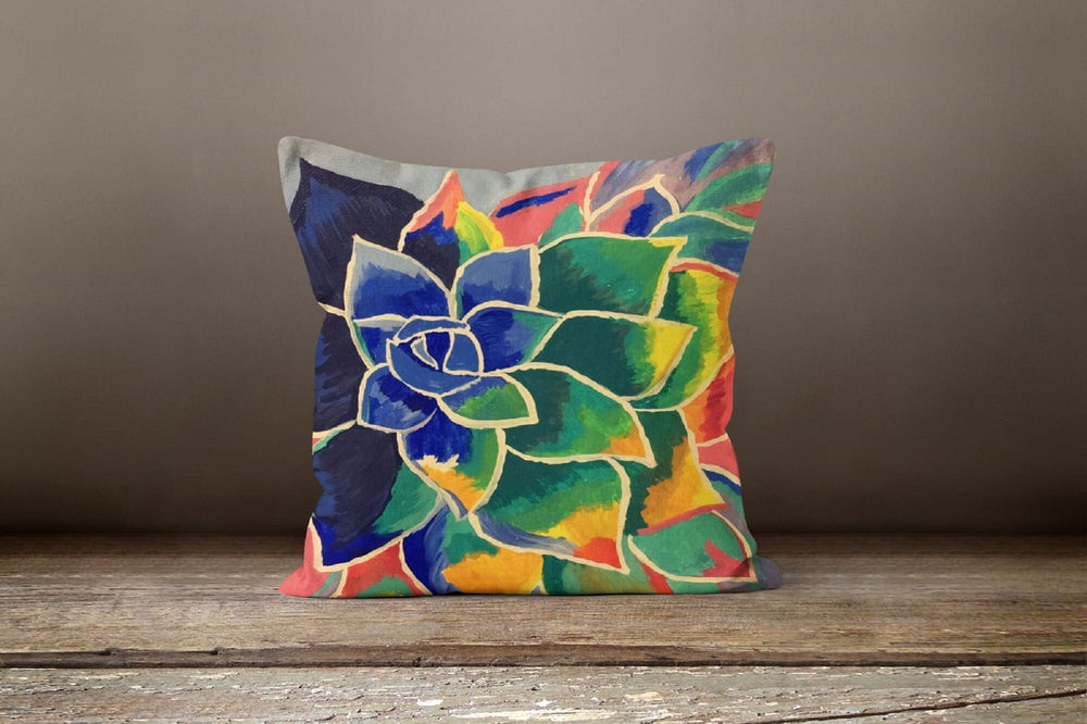 Floral Pillow Cover|Succulent Flower Pillow Cover|Colorful Pillow Case|Decorative Cushion Case|Bedding Home Decor|Housewarming Pillow Cover