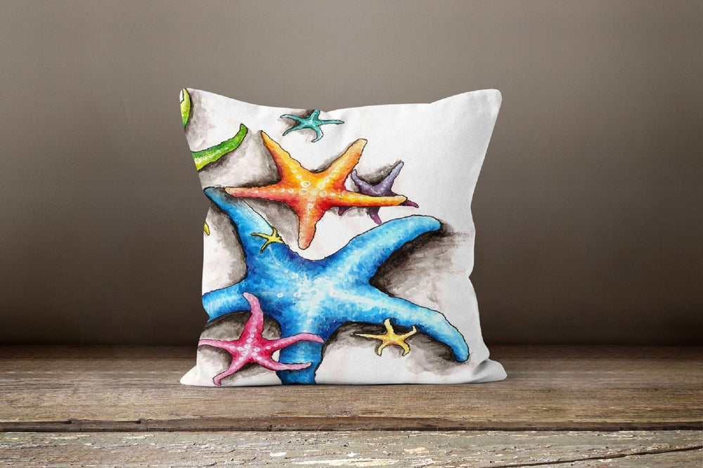 Decorative Pillow Cover|Colorful Throw Pillow Cover|Summer Outdoor Cushion Case|Bedding Home Decor|Starfish Cactus Pillow|Daisy Pillow Cover