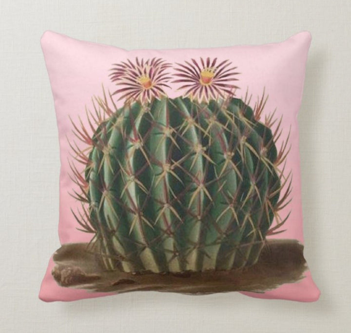 Cactus Pillow Cover|Cactus Cushion Case|Decorative Pillow Case|Boho Bedding Home Decor|Housewarming Gifts|Floral Cactus Throw Pillow Cases