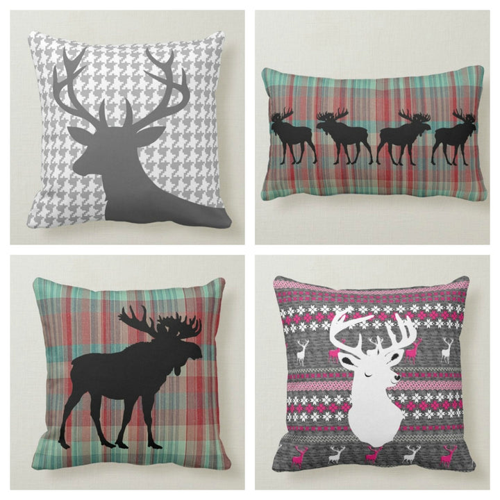 Christmas Pillow Cover|Christmas Decoration|Winter Pillow Case|Xmas Decor|Xmas Gift|Outdoor Pillow Cover|Xmas Pillow Cover|Deer Pillow Case