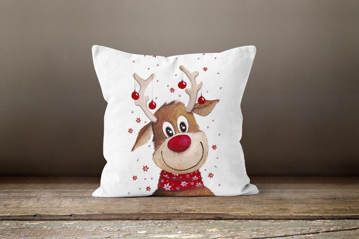 Christmas Pillow Cover|Xmas Deer Decor|Winter Decorative Pillow Case|Xmas Throw Pillow|Xmas Gift Ideas| Outdoor Pillow| Xmas Pillow Cover