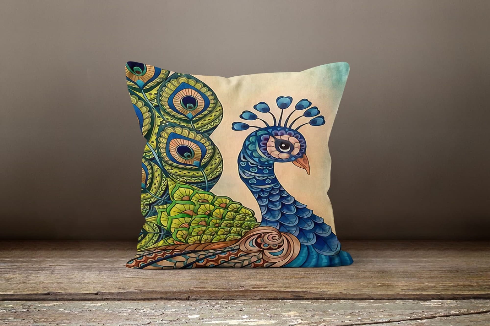 Peacock pillow shams hotsell