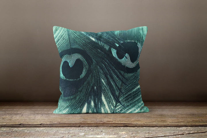 Peacock Pillow Cover|Feather Cushion Cover|Animal Print Home Decor|Housewarming Gift|Outdoor Pillow Cover|Peacock Feather Throw Pillow Case