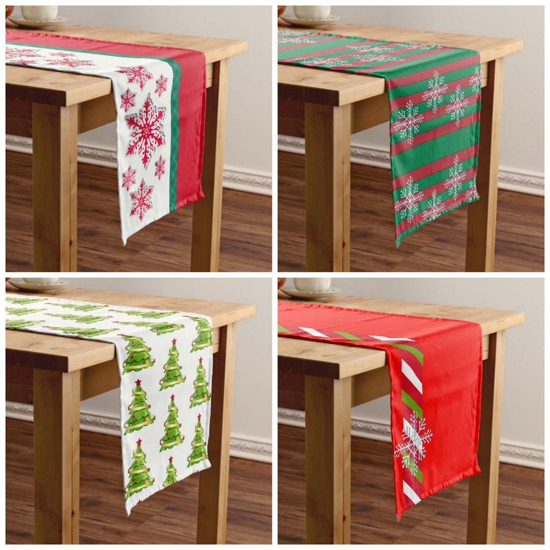 Christmas Table Runner|High Quality Xmas Table Runner| Red Green Home Decor | Farmhouse Table Decor|Winter Decor|Christmas Runner Tablecloth