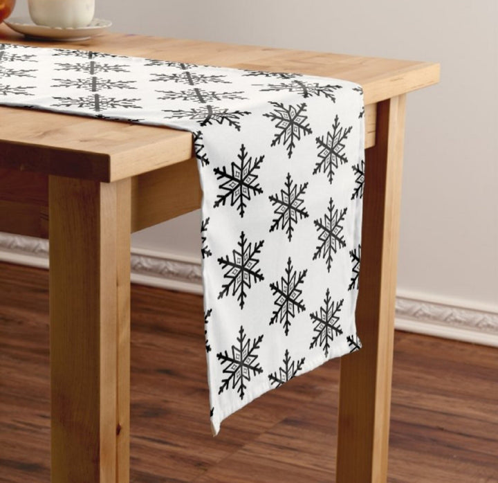 Christmas Table Runner|Halloween Table Runner|Black White Home Decor|Farmhouse Table Decor|Winter Decor|Orange Runner Tablecloth