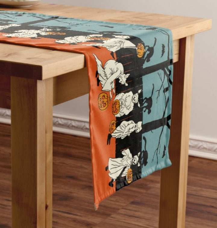 Christmas Table Runner|Halloween Table Runner|Black White Home Decor|Farmhouse Table Decor|Winter Decor|Orange Runner Tablecloth